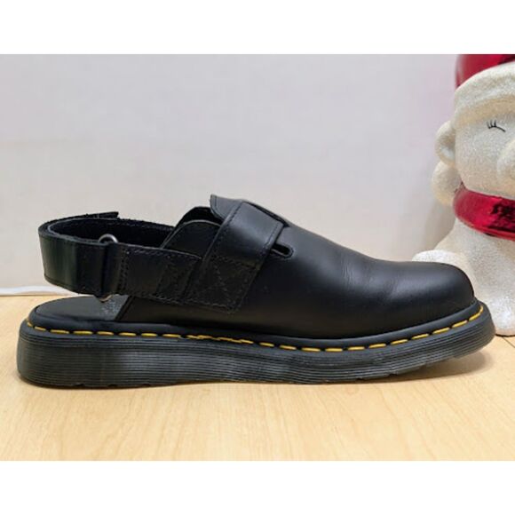 Dr. Martens Jorge II Brando Black Leather Slingback Mules UK 6 Unisex NWOT - Picture 9 of 14